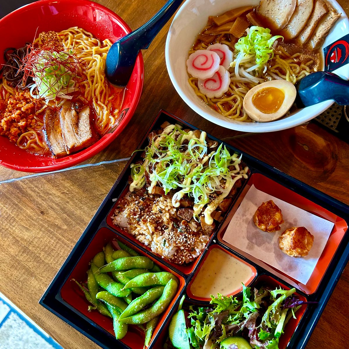 Ramen and Bento Box for lunch price